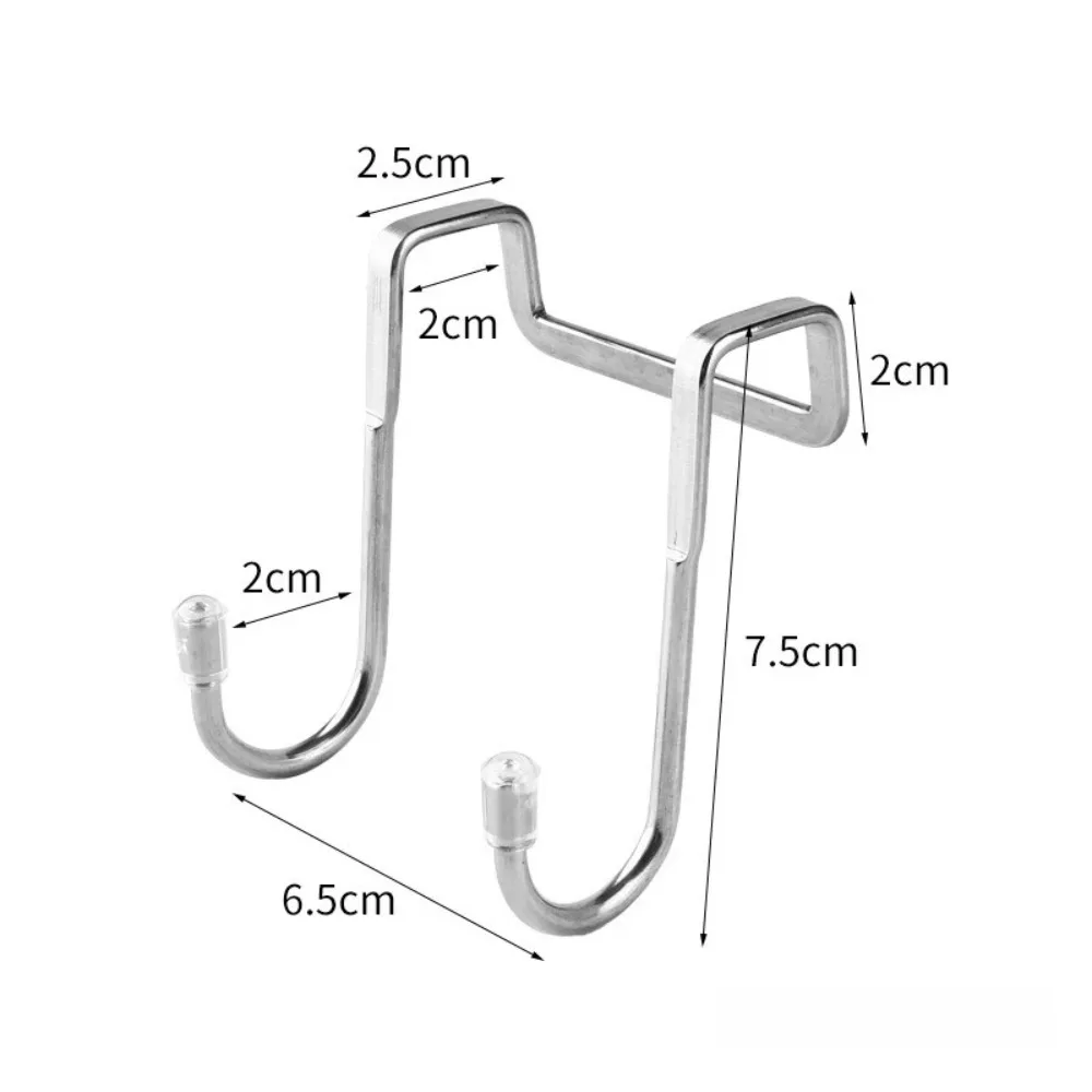 Schrank Lagerung Rack Bademantel Aufhänger Halter Haken Edelstahl Küche Badezimmer Schrank Tür Mantel Handtuch Rack Neue S-Form