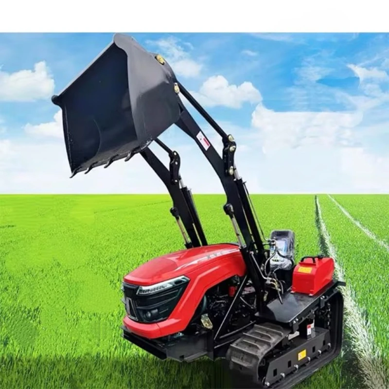 مخصصة 35HP جرار زاحف مزرعة المسار الصغير مجهزة بمرفقات متعددة آلة زراعية لزراعة البستان #4