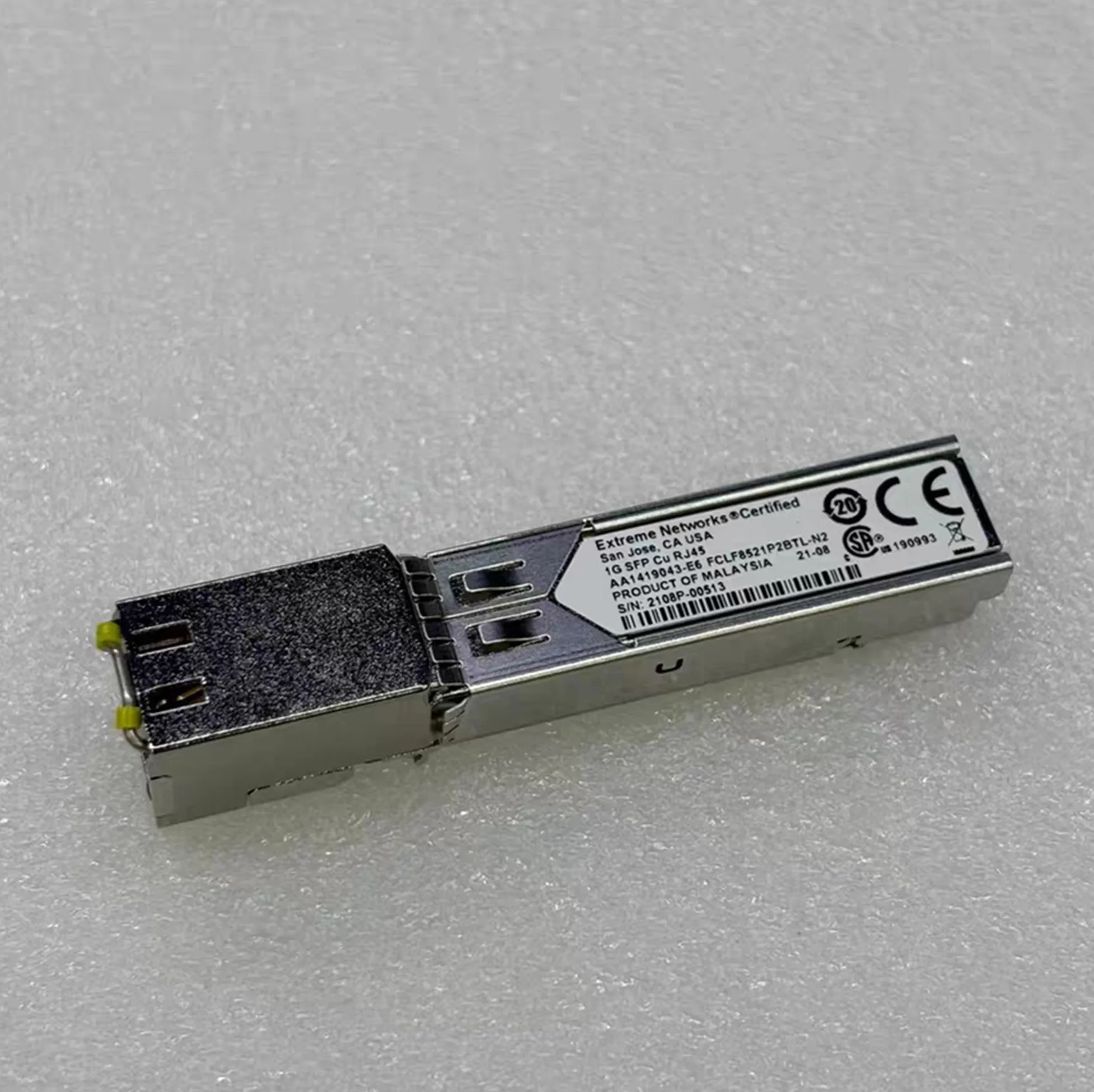 Extreme Networks 1G SFP RJ45 AA1419043-E6 FCLF8521P2BTL-N2 Extreme RJ45 Fiber Transceiver