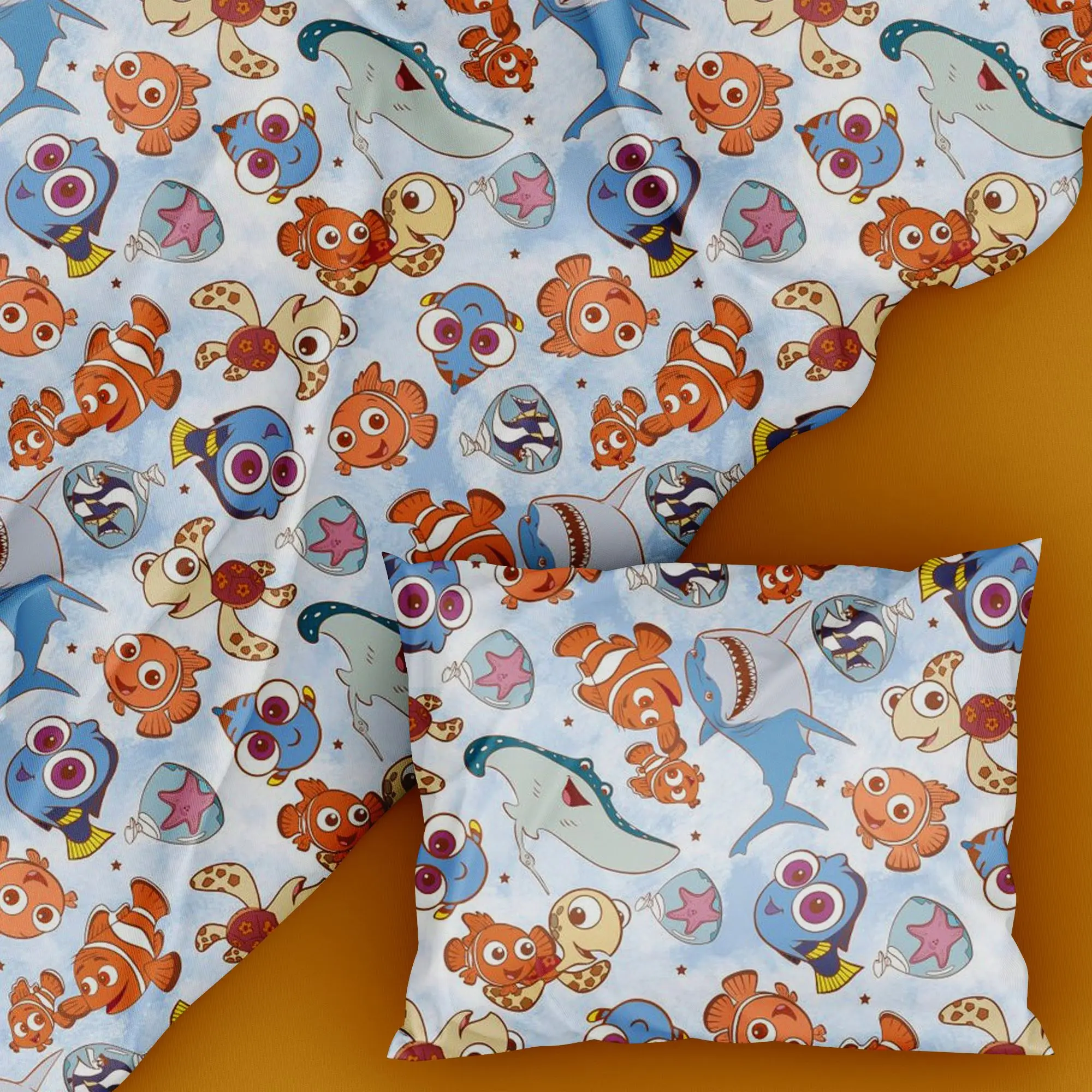 BEAST KINGDOM Finding Nemo Pre-Cut Fabric Crafting Material For Quilting, DIY Crafts Handmade Accessories  Sewing Supplies
