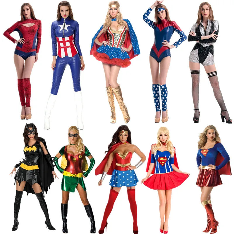 

Сексуальный сценический костюм суперженщины Par Dr up наряд на Хэллоуин, женская одежда суперженщины капитана, этническая сценическая одежда