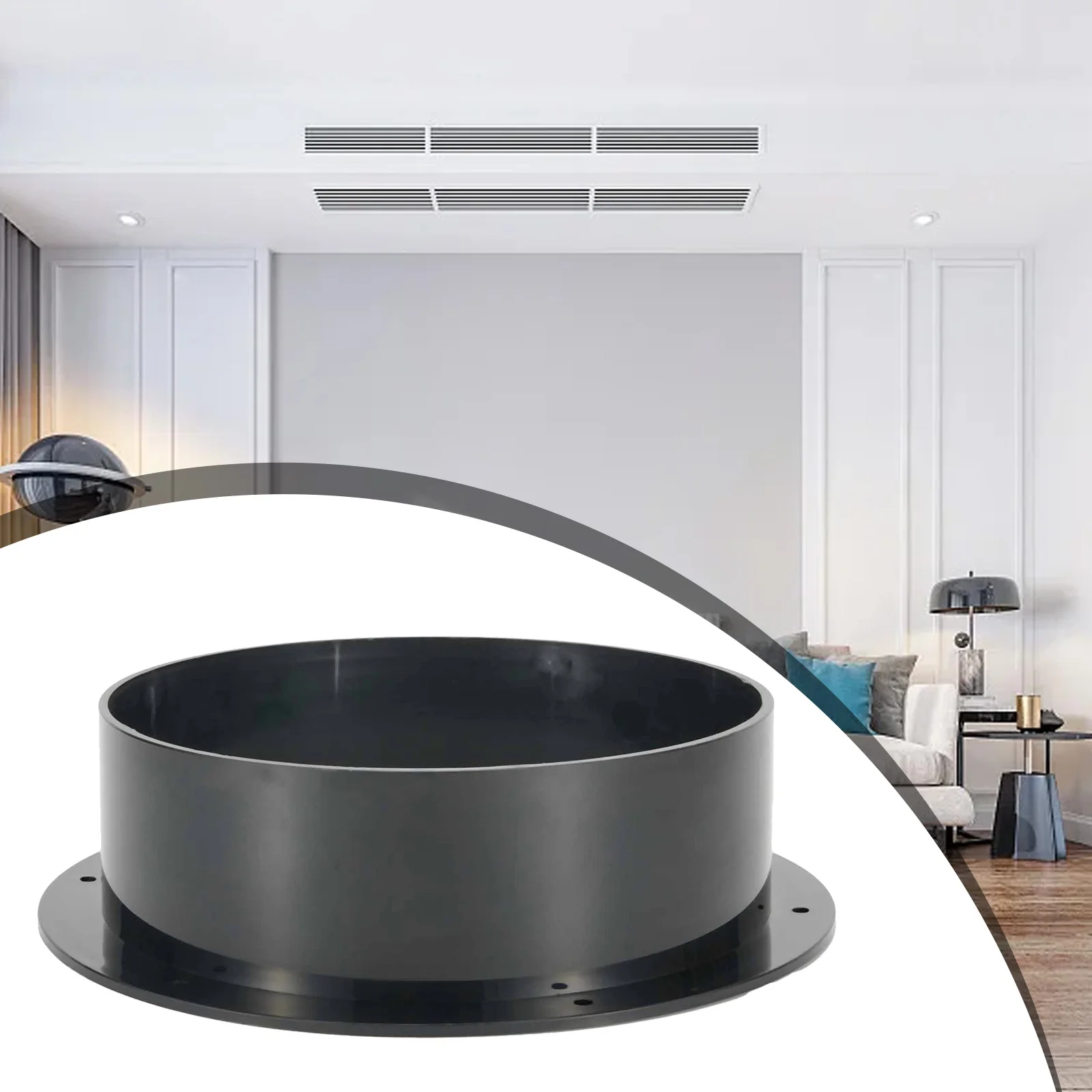 for exhaust Pipe Straight Pipe 50/160/250mm Air Duct Connectors Flange Ventilation Ducting High Strength Resistance