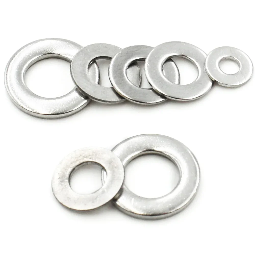 1-100PCS Large Flat Washer M1.6/M2/M2.5/M3/M4/ M5/ M6/M8-M33 Din9021 304 Stainless Steel Big Metal Gasket Meson Plain Washers