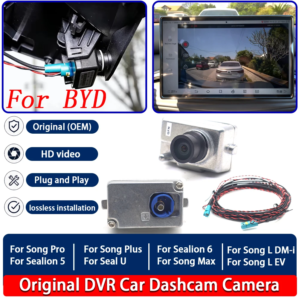 Original Factory Accessory ADAS Dash Cam DVR Vehicle Recorder Camera For BYD Seal U Song Pro Max Song L Sealion 5 6 DM-i EV DM i