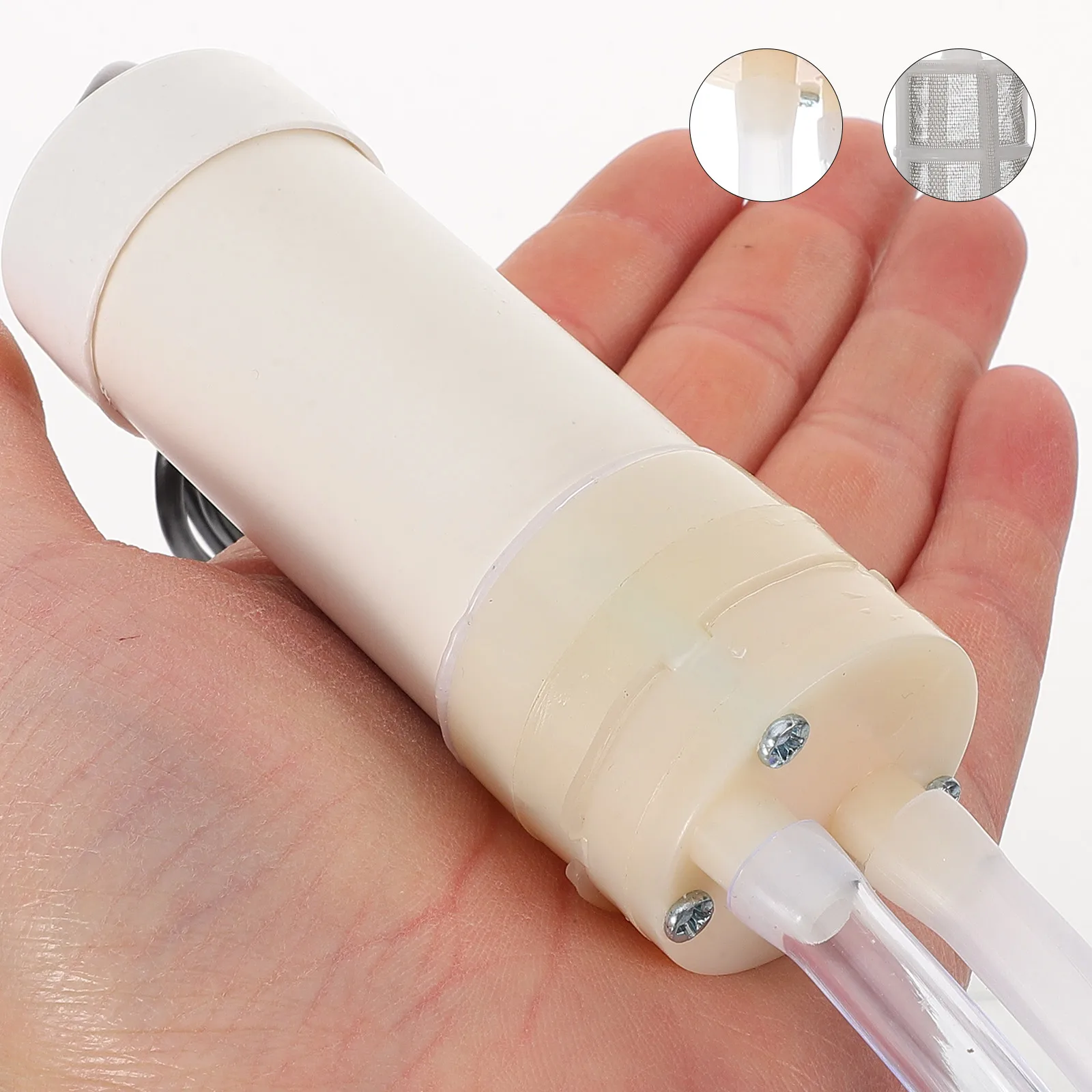 

1 set Portable Water Pump 1M USB Pipe Stainless Steel Mesh Filter Balcony Drainage Sump Pump Mini Pool Fish Tank Outdoor Plastic