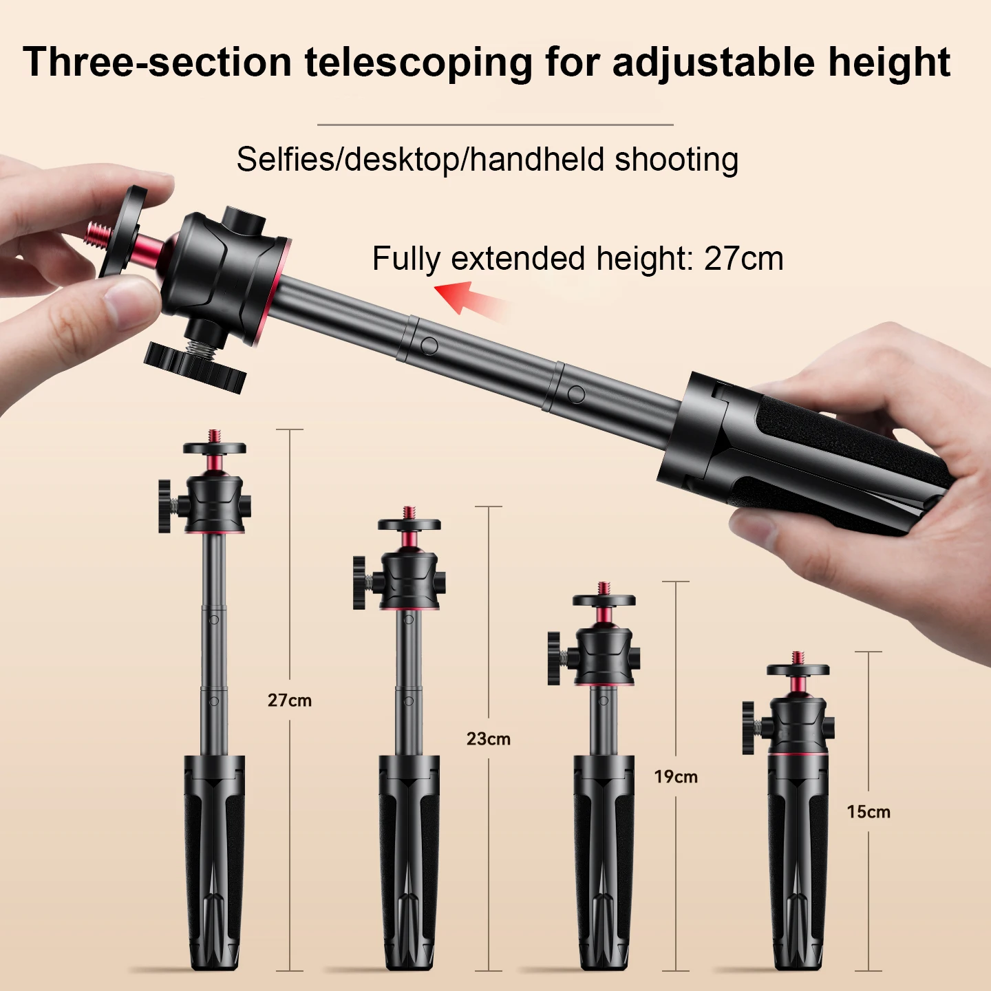 

Extension Pole Tripod Mini Selfie Stick Tripod Stand Handle Grip for Insta360 for DJI Action Pocket Camera Tripod