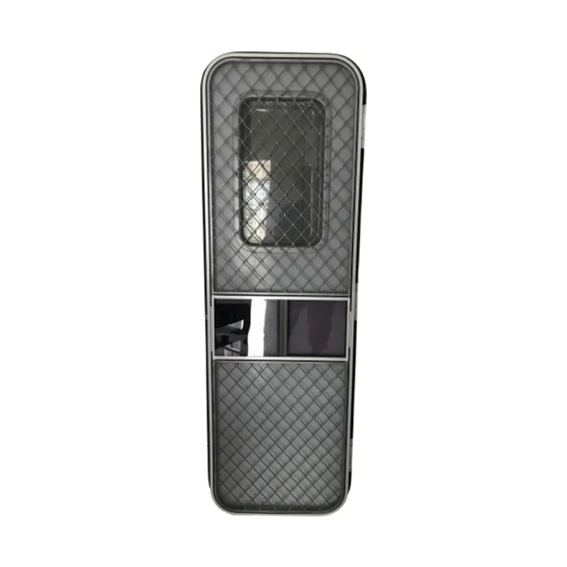 2025 إطار باب من سبائك الألومنيوم عالي الجودة نقطة واحدة قفل البطاقة الإلكترونية مقطورة باب متنقل مع مفتاح