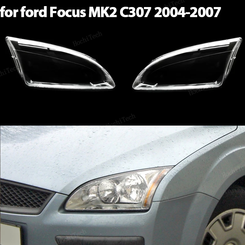 

Крышка фары, передняя фара, прозрачный абажур, чехол для фары для Ford Focus MK2 C307, предварительно фейслифт 2004-2007