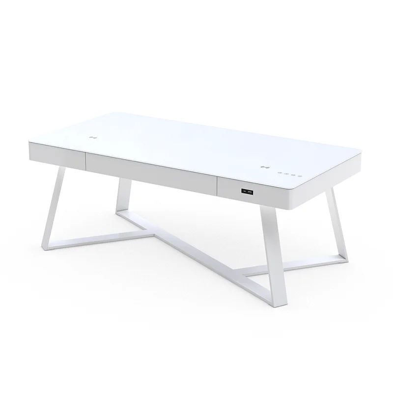 

Modern High Quality Living Room Smart Coffee Table Blue Tooth Multifunction Music Speaker With Wireless Charging Coffee Table