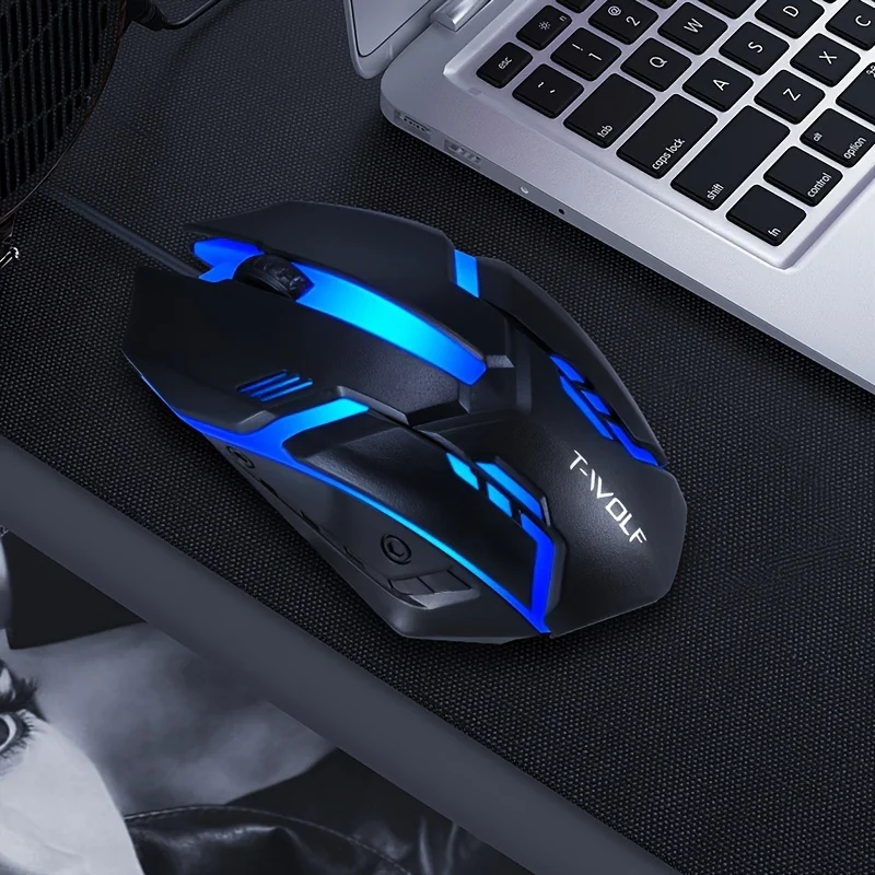 1PC Wired USB Light Mouse Breathing Light effect, 1200 Mouse Sensitivity, Backlight ,Desktop laptop, Office, Gaming Mouse