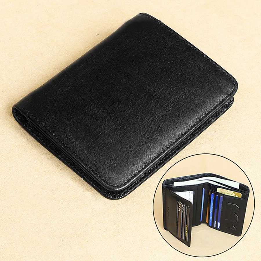 

Мужской кошелек RFID противоугонный кошелек из натуральной кожи для мужчин кошелек с держателем кредитной карты