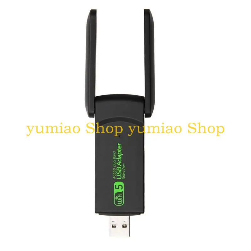587b leistungsstarke WiFi -Karte Wireless USB -WiFi -Adapter Langstrecken Mini WiFi Dongles 2,4 GHz & 5,8 GHz Doppelband