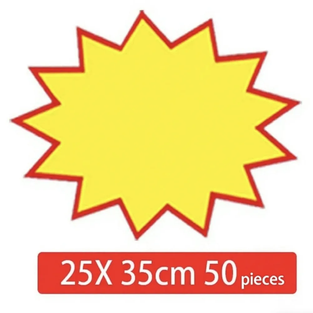 

50 шт. 25x35 см поп-взрывная реклама пустая бумажная карточка вывеска доска для розничной торговли полка канала точка продажи бирка цен