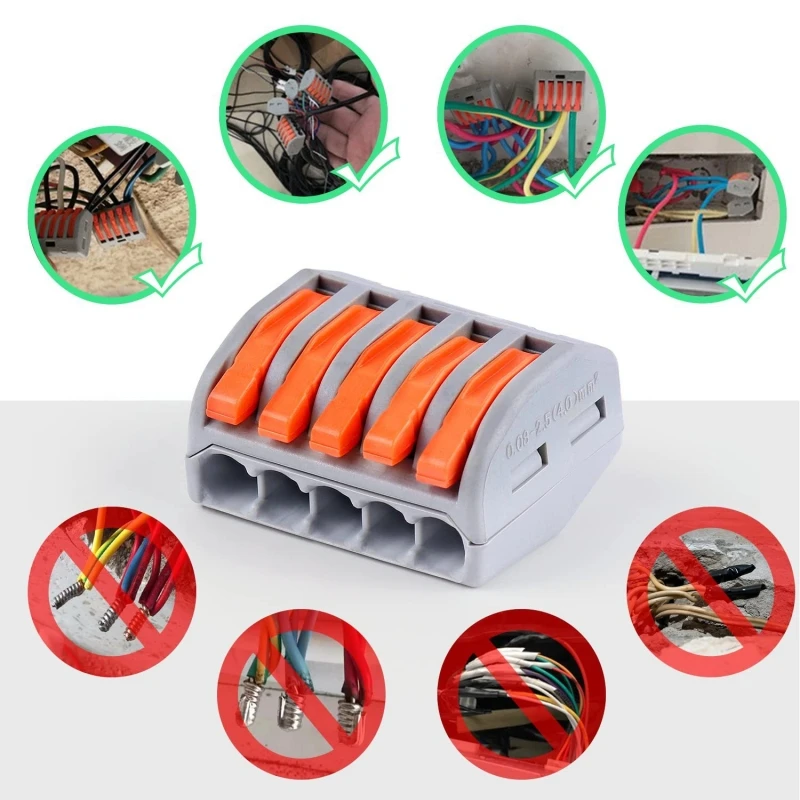 Wire Connector PCT-212 213 215 Combination Box Set Quick Connect Terminal Block