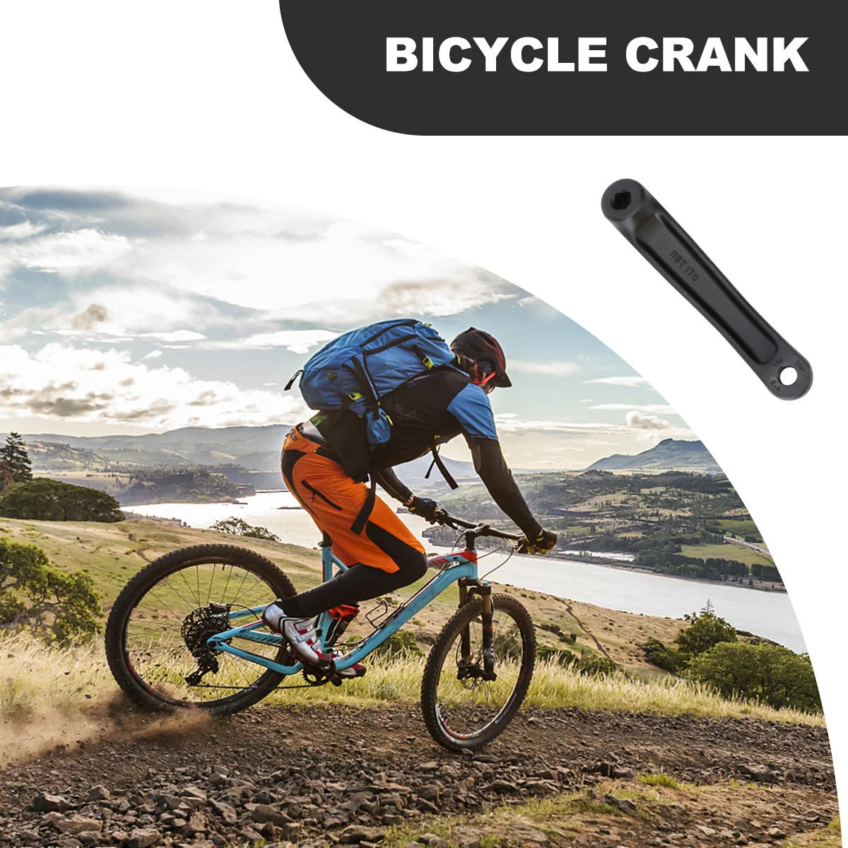 

Bike Crank Square Hole Cranks Cycling Repair Part Left Crank Repairing Tool Bell Crank