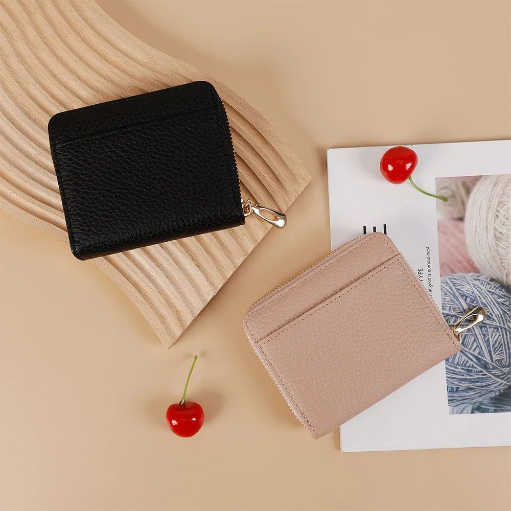 Ladies Fashion PU Leather Zipper Multi Card Holder Wallet Purse Women Small Short Clutch Large Capacity Daily Travel Casual
