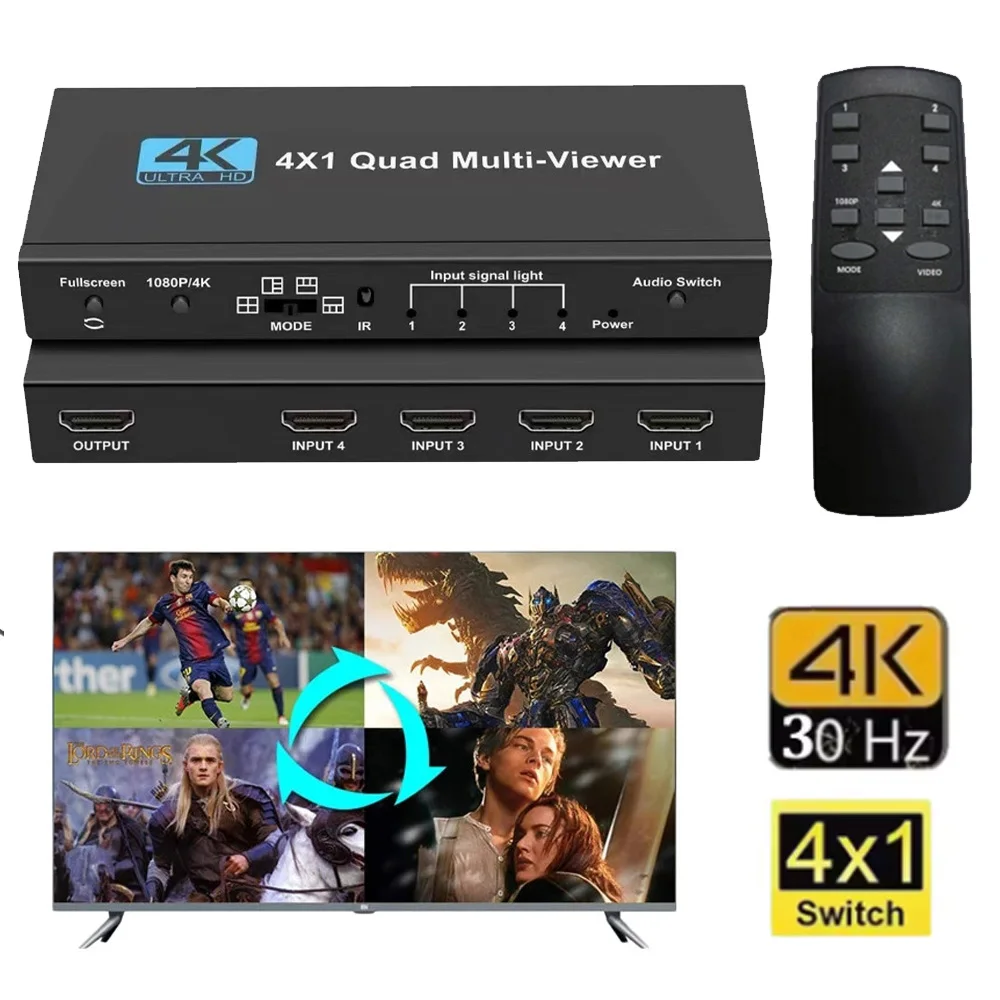 

KVM-переключатель 3 монитора 2 компьютера 8K при 60 Гц 4K при 144 Гц, 2 Displayport + HDMI-совместимый KVM-переключатель USB3.0 Тройной монитор 4 порта USB 3.0