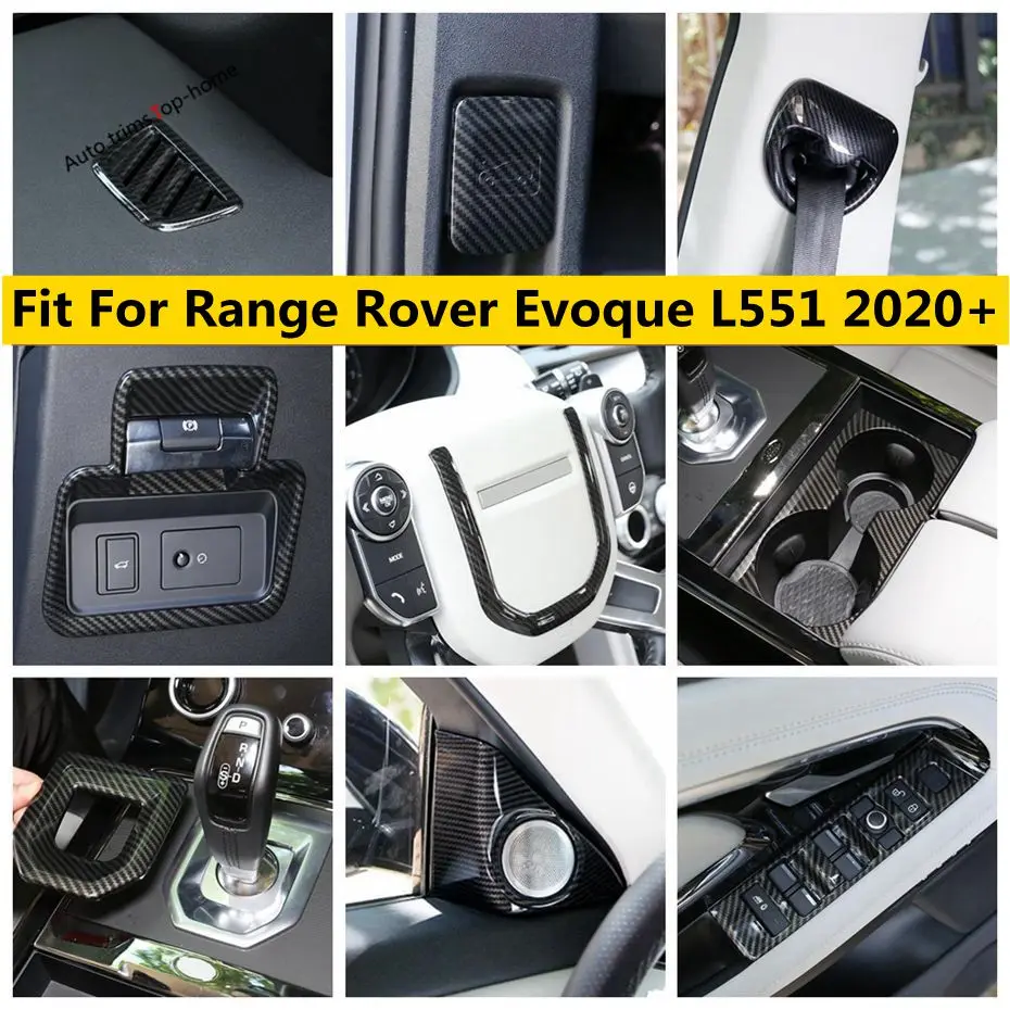 

For Range Rover Evoque L551 2020 - 2023 Pillar A Stereo Speaker / Window Lift Button / Gear Shift Head / Water Cup Cover Trim