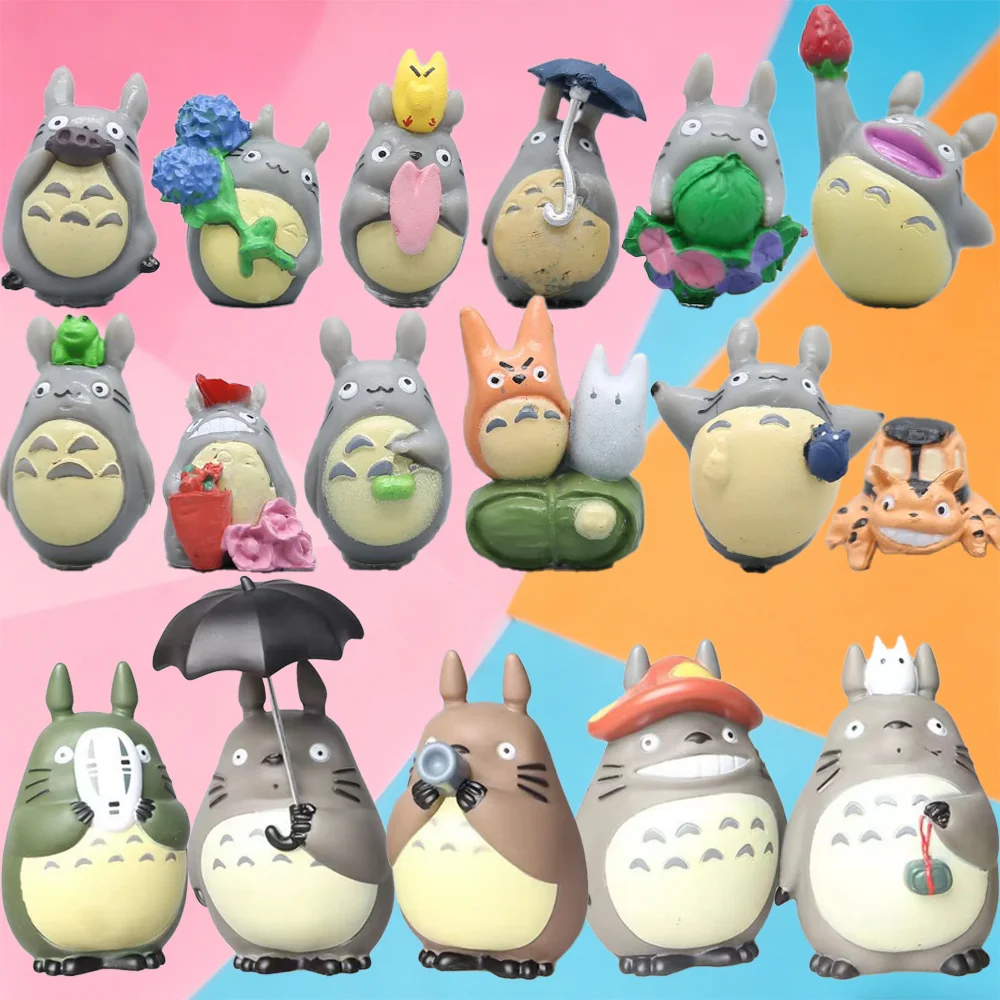 Hot Sale Anime Miyazaki Hayao Series Figure Mini Cute Toys Room Ornaments PVC Figures Toy Kid Gifts Collecctibles