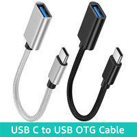 OTG Cable Type C to USB Female Adapter Cable For Macbook Samsung Huawei Honor Xiaomi Realme POCO USB Adapter Cable USB C Cable