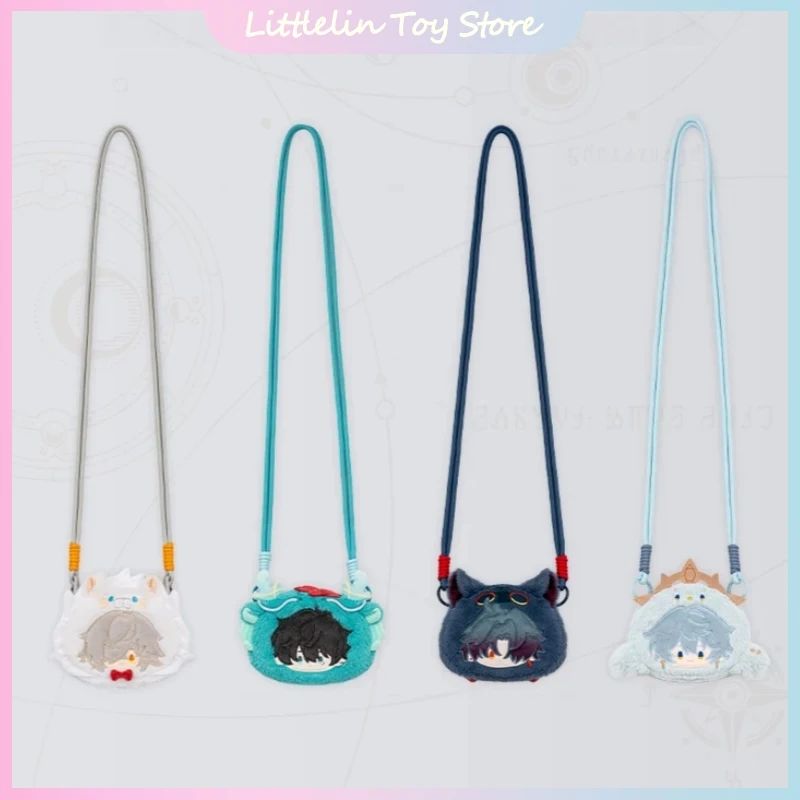 Genuine Honkai：Star Rail Boys' Dorm Q-Version Series Cute Plush Coin Purse Soft Mini Wallet With Lanyard Ornament Birthday Gift