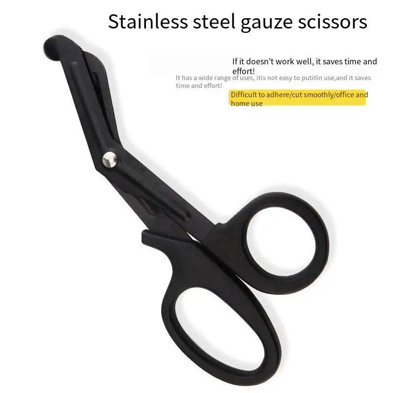 Stainless steel gauze scissors Trauma Gauze Cutter Emergency First Aid Shear Outdoor   Paramedic Bandage Medical Scissors