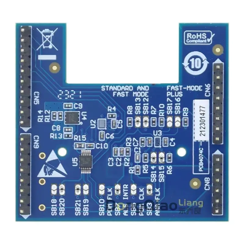 Spot X-NUCLEO-6283A1 six-way ambient light sensor with VD6283 scintillating expansion plate