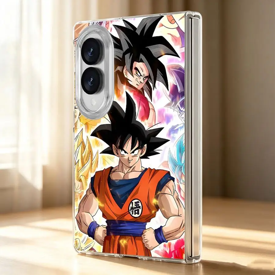Transparent Soft Phone Cover Case for Samsung Galaxy Z Fold 8 ZFold8 D-Dragon Balls
