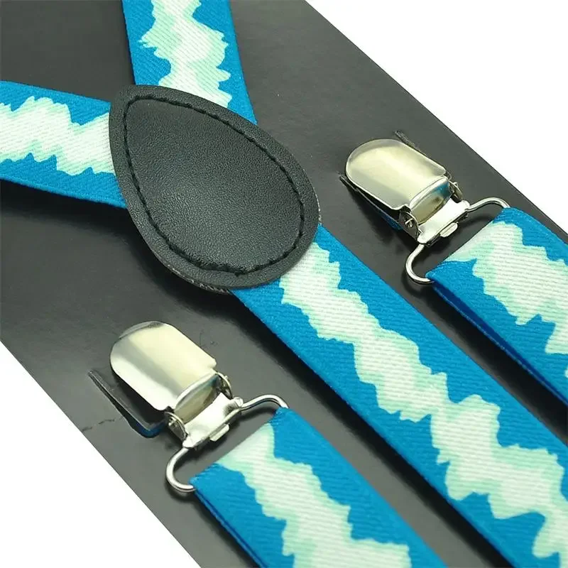 خاص 7 قوس قزح ثلاثية الأبعاد نجمة السماء الألوان الحمالة الأقواس 1 بوصة واسعة Y-الظهر قابل للتعديل الحمالات الرجال Tirantes Hombre الأشرطة حزام #5