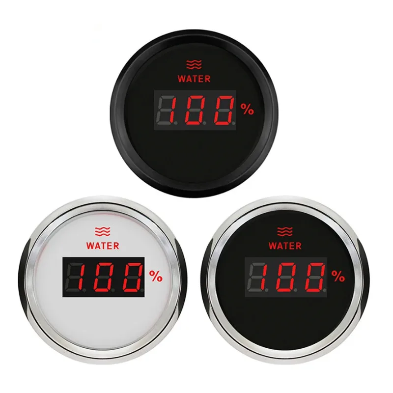 Auto 0-100% Display Water Level Gauges Boat Digital Water Level Meters 0-190ohm or 240-33ohm Input Signal 9-32v