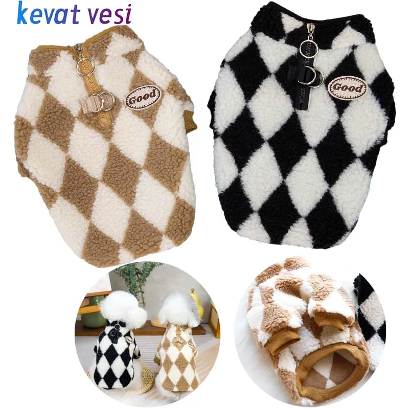 

Winter Warm Dog Coat Soft Thick Dog Jacket for Small Medium Dogs Two Legged Dog Clothes French Bulldog Chihuahua Yorkie Costume