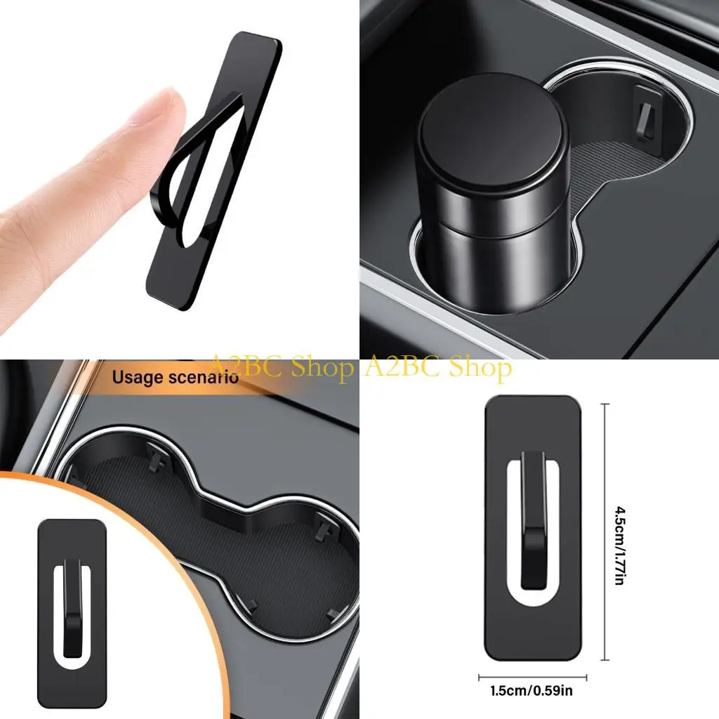 

A2BC Car Water Bottle Slot Slip Limiter Cup Holder Limiter Adhesive Fixing Clip