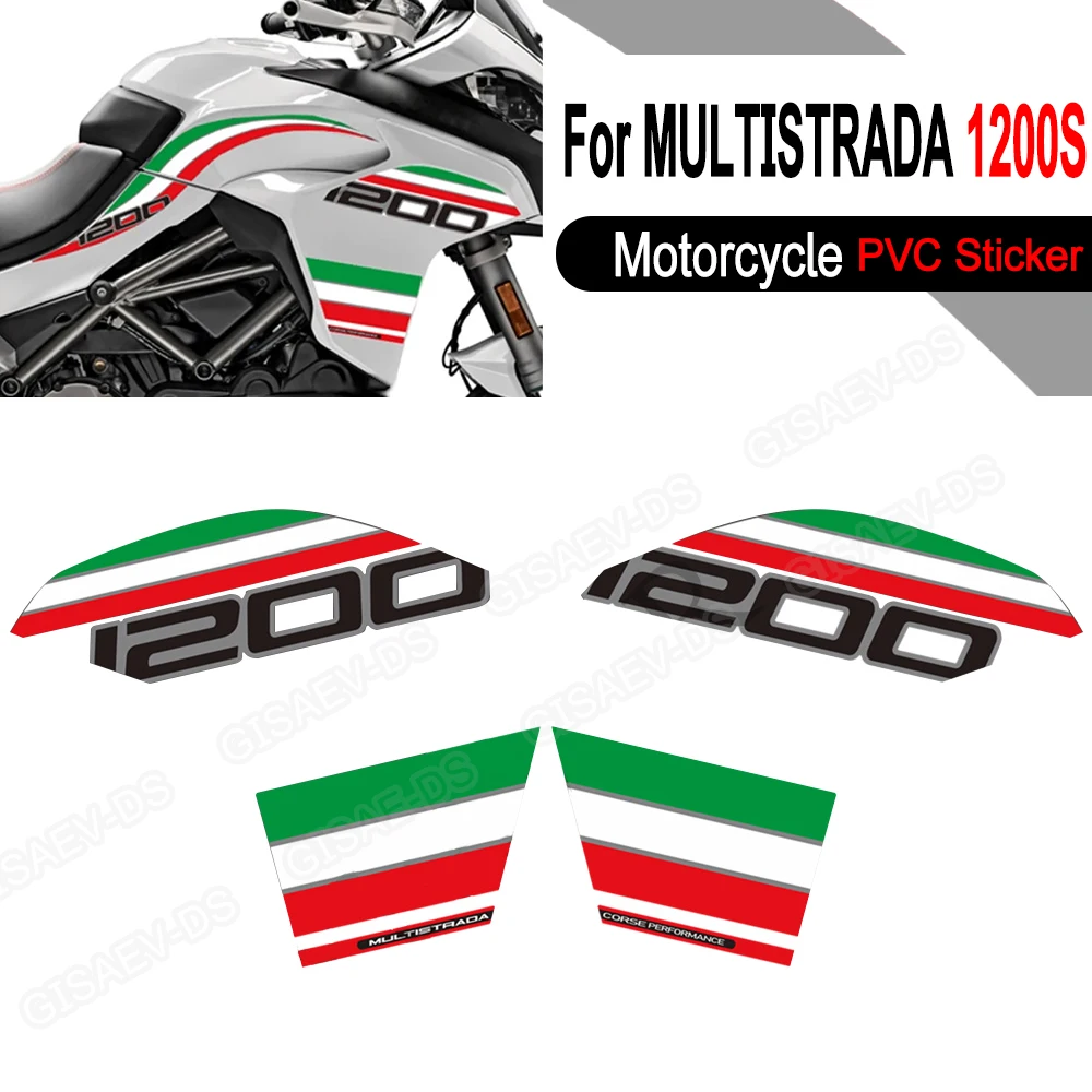 

For Ducati MULTISTRADA 1200 S 1200S Motorcycle Protector Body Fairing Tank Pad Protector PVC Stickers Decals
