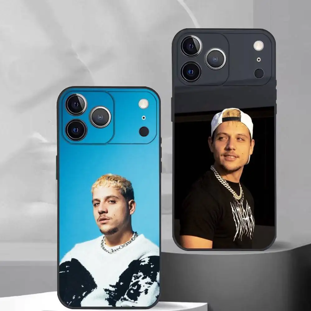 

PLK French Rapper M-Mathieu Phone Case For iPhone 17,16,15,14,13,12,11 Plus,Pro Max,XS,Soft Silicone Black Cover