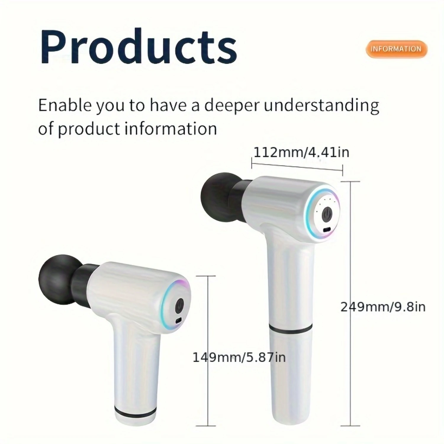 Advanced Intelligent Fascia Massage Gun - Multi-Stage, Multi-Head Vibration Therapy - Deep Tissue Shoulder & Cervical Relief - U