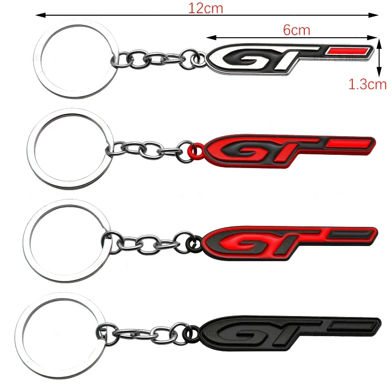 Car Keyring GT Keychain for Peugeot 408 508 407 301 206 308 4008 5008 106 406 207 2008 107 307 208 306 3008 Key Accessories