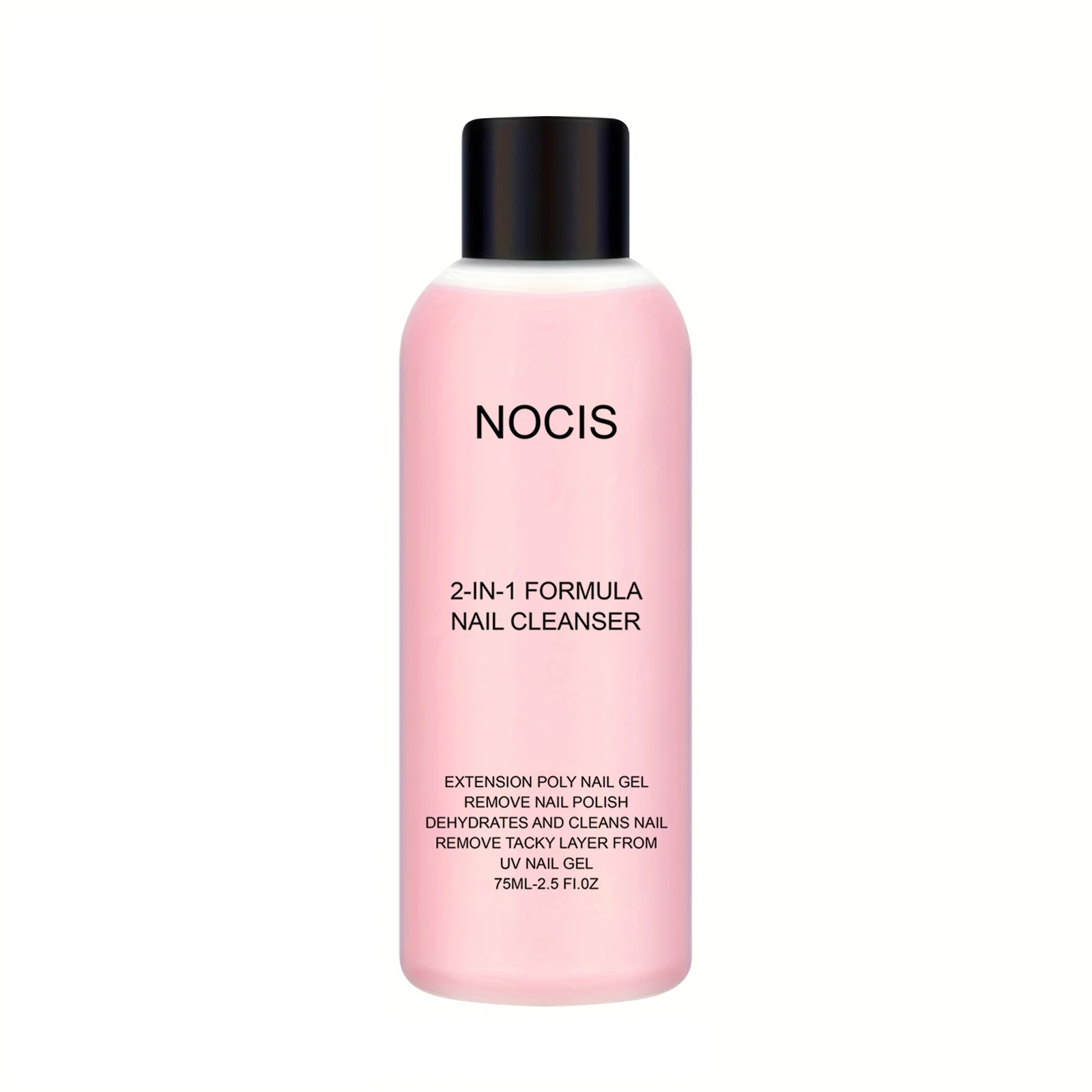 منظف جل 2 في 1 للأظافر ومزيل طلاء الأظافر، حل احترافي سهل الارتداء لأظافر جل البولي لجل LED، تركيبة مضادة للالتصاق،