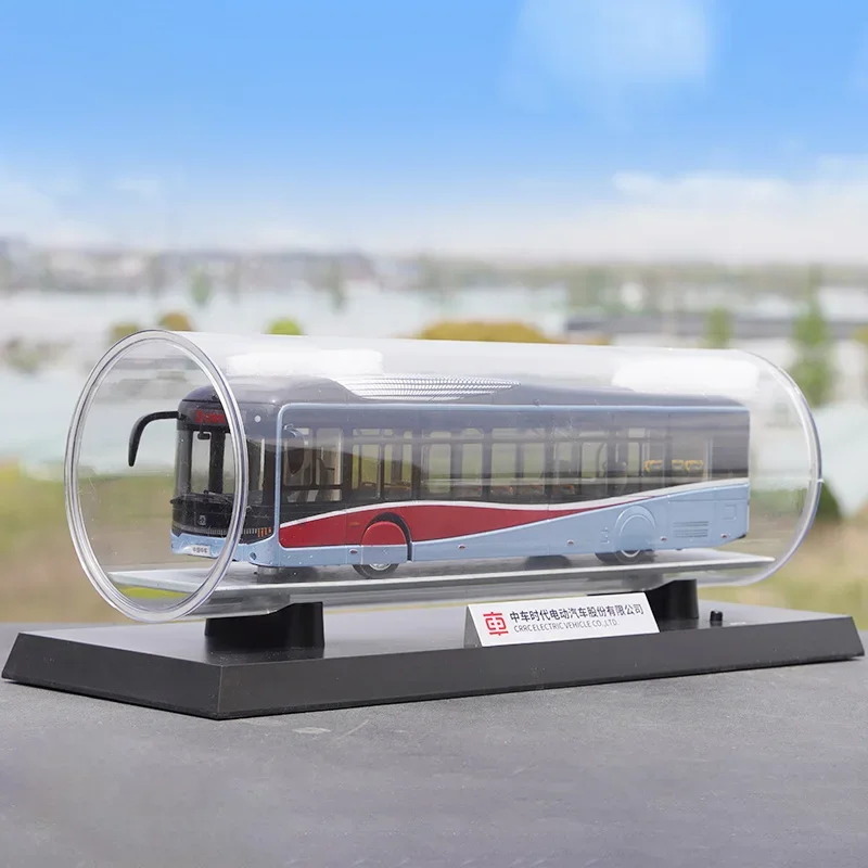 High Simulation 1:43 Scale CRRC X12 Alloy Static Electric Bus Model with Alloy Body, Working Lights, Premium Display Base