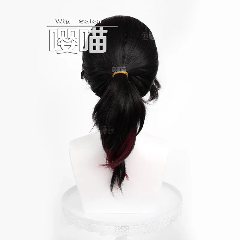 2025 aaa لعبة الهوية الخامس إدغار فالدن شعر مستعار تأثيري أسود مقاومة للحرارة الاصطناعية الشعر أنيمي دور اللعب الرسام الباروكات مرحبا
