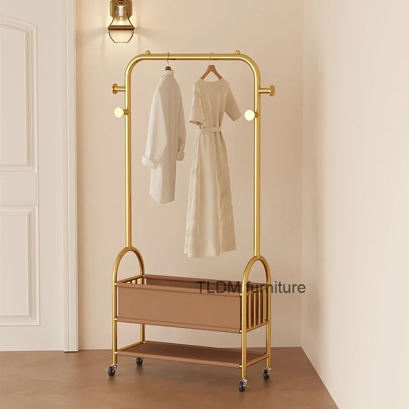 

Luxury Bag Hanger Commercial Clothing Boutique Double Hanger Designer Perchiro De Pie Hallway Furniture