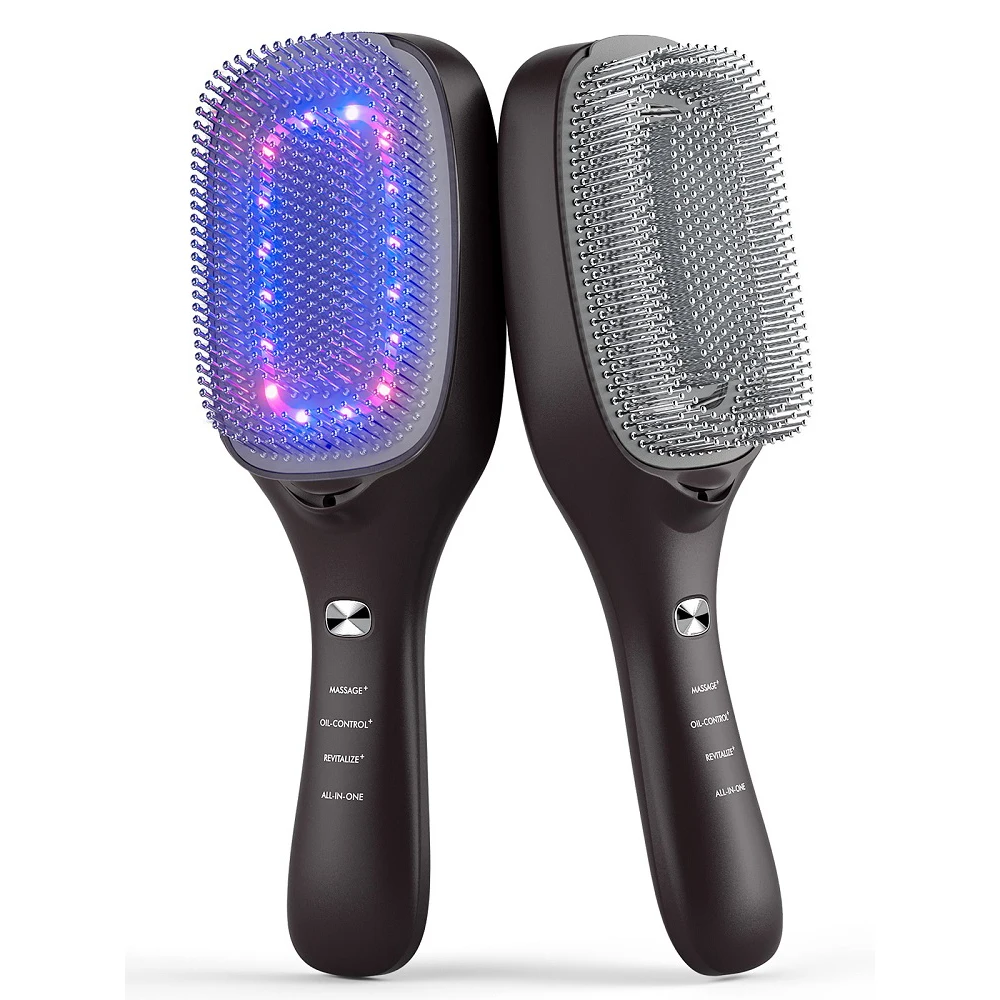 

Touchbeauty New Anti Hair Loss Negative Ions Blue and Red Light Therapy EMS Vibration Electric Smart Scalp Hair Massager Comb