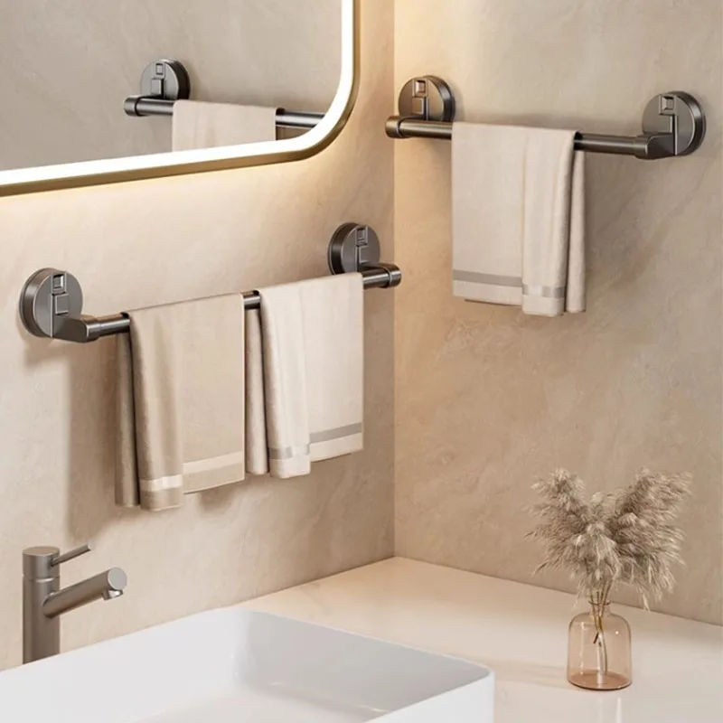 

Алюминиевая вешалка для полотенец на присоске в ванной комнате, телескопическая вешалка для полотенец без перфорации, телескопическая полка для хранения полотенец, полка для тапочек