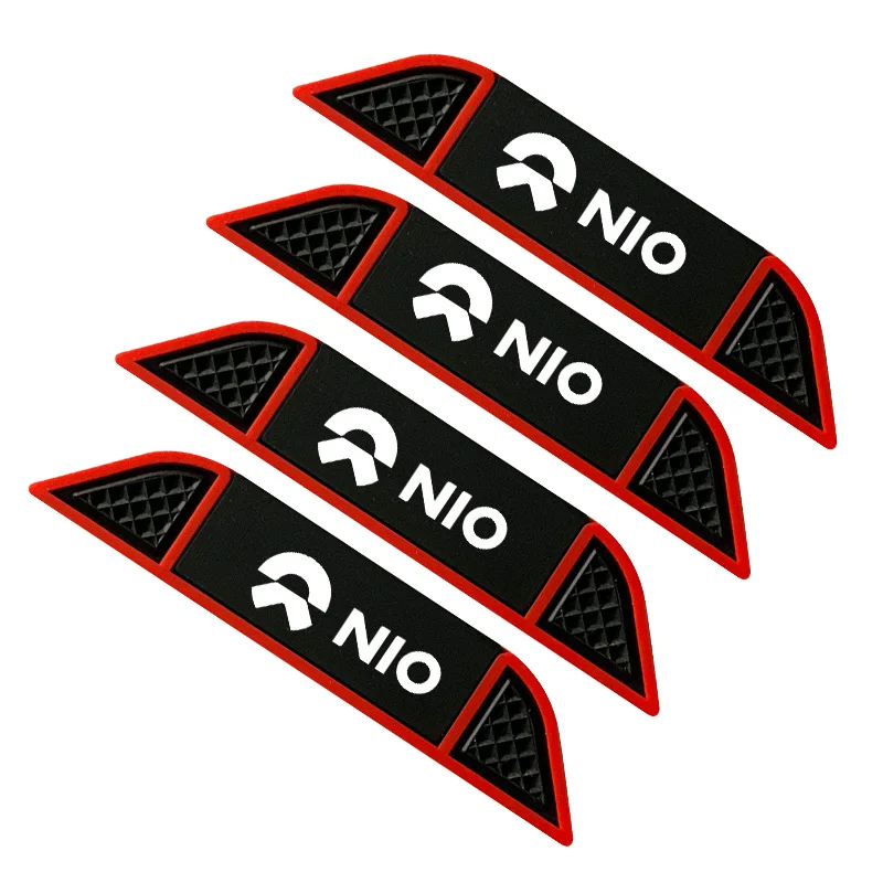 

4 шт., наклейка с эмблемой предотвращения столкновений на край двери автомобиля для Nio ES6 EC6 ES8 ES7 ET5 ET7 EP9 EVE 2021 2022 2023 автомобильные внешние аксессуары