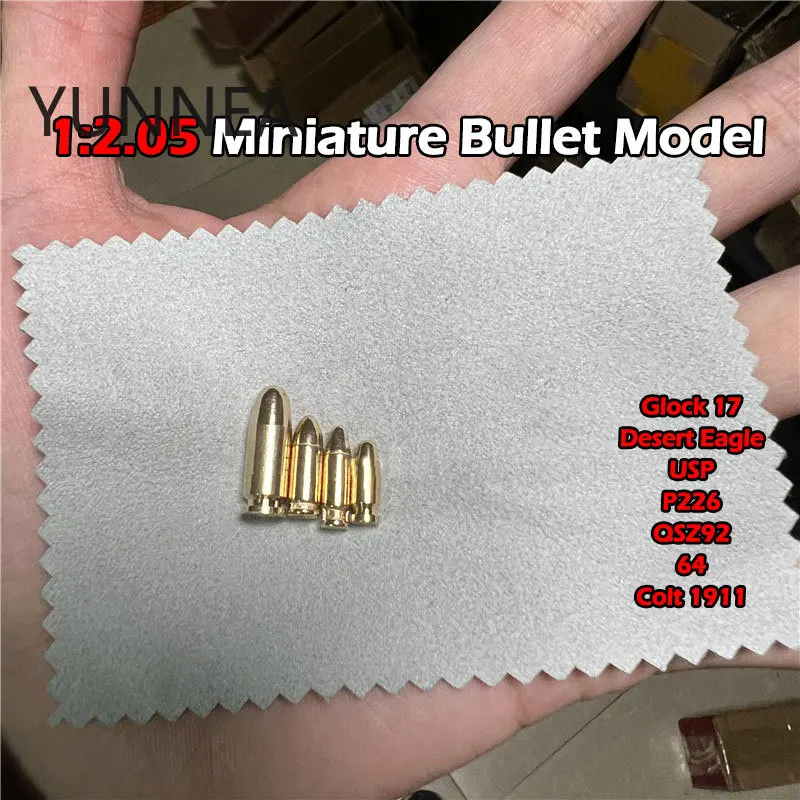 1PCS Bullet Model Toys for 1:2.05 Glock G17 Colt 1911 Desert Eagle P226 Gun Pistol Miniature Bullet Model Accessories Tools