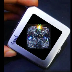 Natural White Sapphire 14.0Carat 12x12mm Square Cut VVS Loose Gemstone