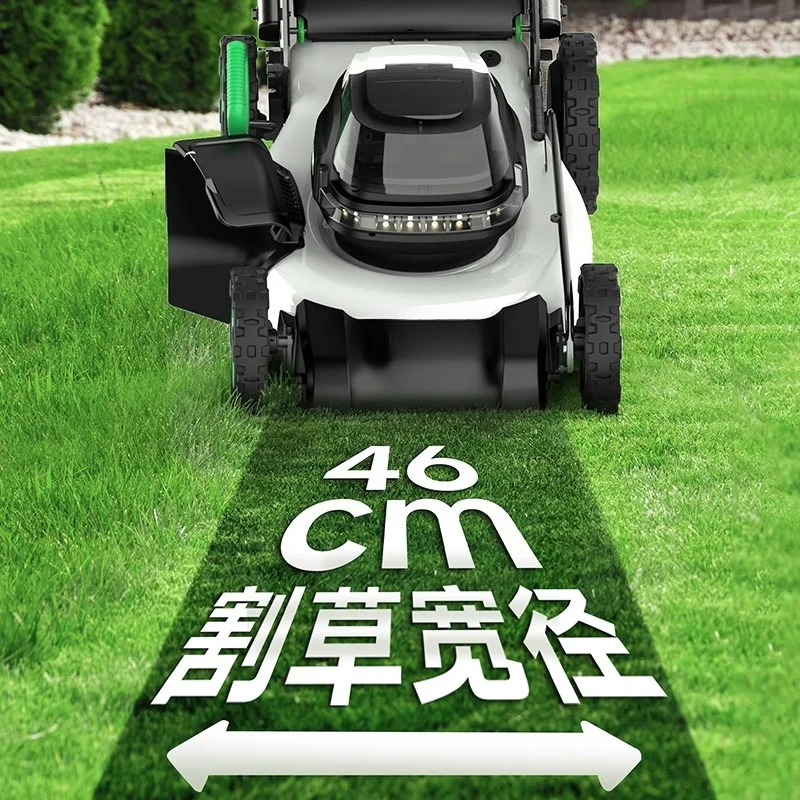 Selbstfahrender neuer Rasenmäher mit Lithiumbatterie, wiederaufladbarer Hochleistungs-Rasenmäher für den Haushalt