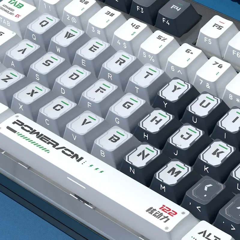 Imagem -03 - Nuclear Powered Tema Keycaps Grupo Translúcido 130 Key Pbt Personalidade Personalizada Perfil Cereja Teclado Mecânico