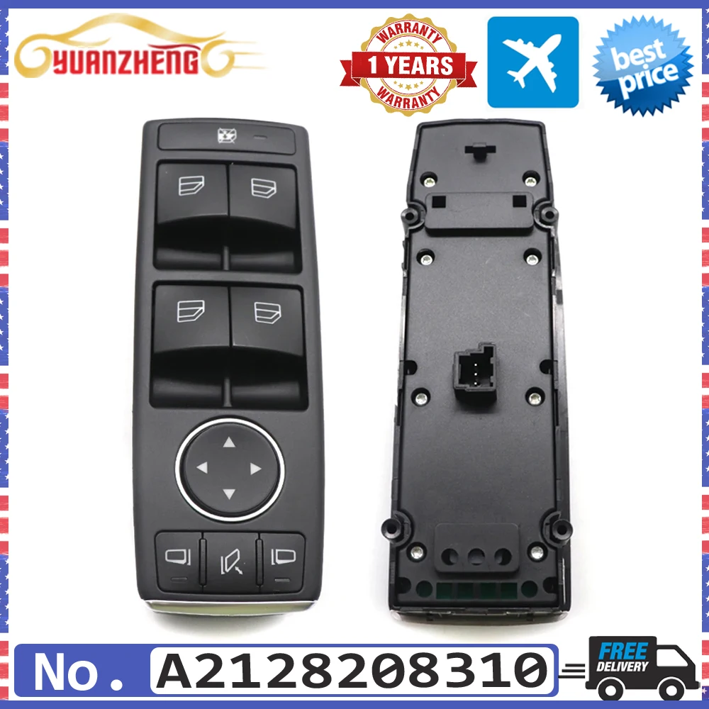 Car Electric Power Window Switch Front Left Driver Side A2128208310 For Mercedes C-CLASS W204 E-CLASS W212 W207 C207