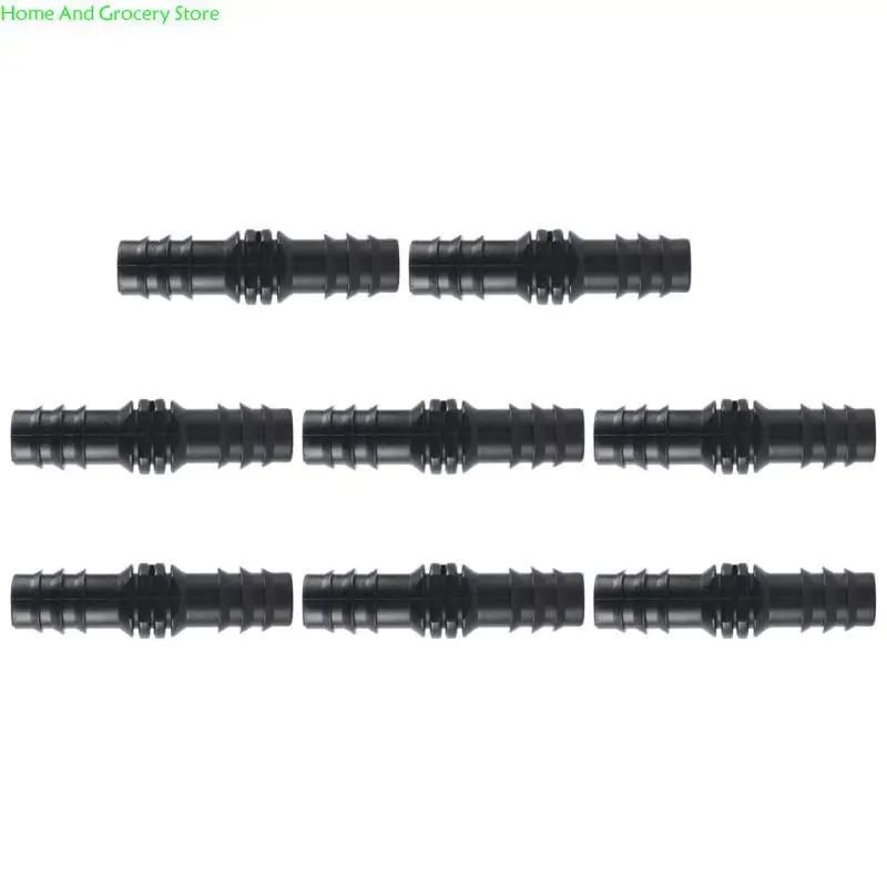 

0XXA 8Pcs Drip Irrigation Barbed Fitting Kits for 1/2inch Tubing 16MM Barbed Connectors Drip Line Connector Drip Hose