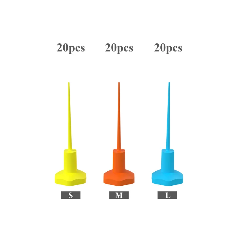 60pcs Dental Sonic Irrigator Endo Activator Tip for Dental Root Canal Endodontic Cleaning Irrigating Dentistry for RW-3 / RW-7